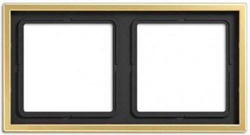 Рамка универсальная Jung LS990 metal 2-м. латунь картинка